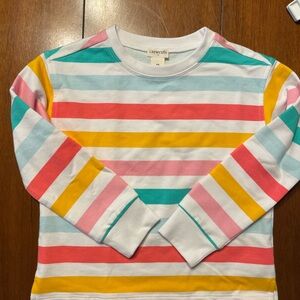 Crewcuts Multicolor Striped Long Sleeve light weight sweat shirt